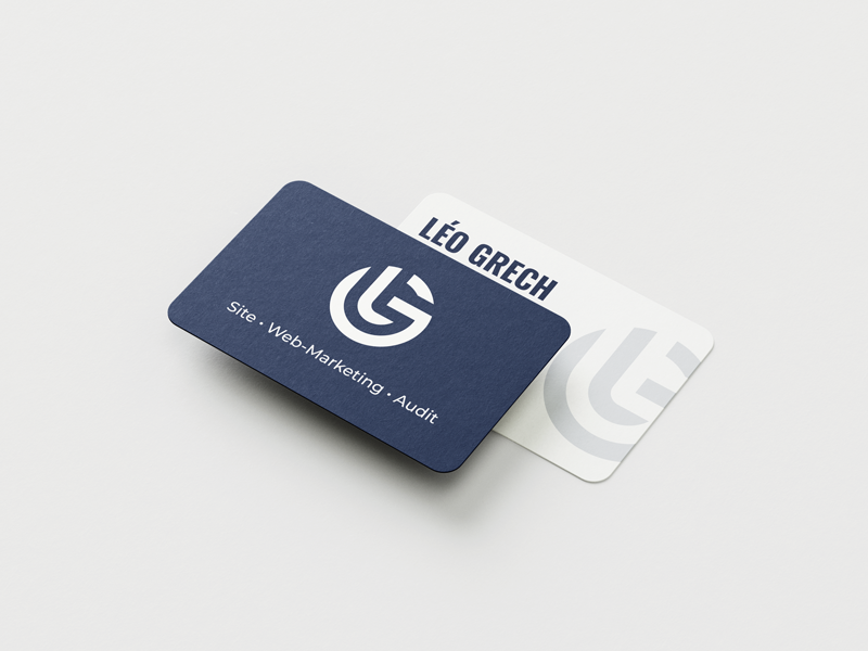 mockup carte de visite leo grech